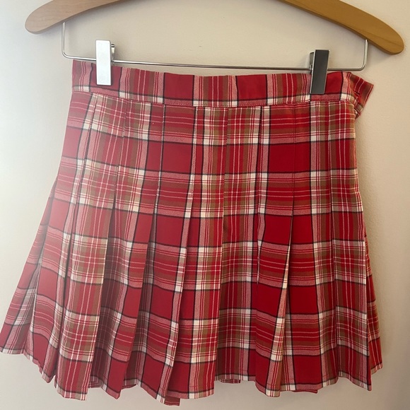 Aerie XS Plaid Class Act Pleated Mini Skirt - Picture 6 of 7